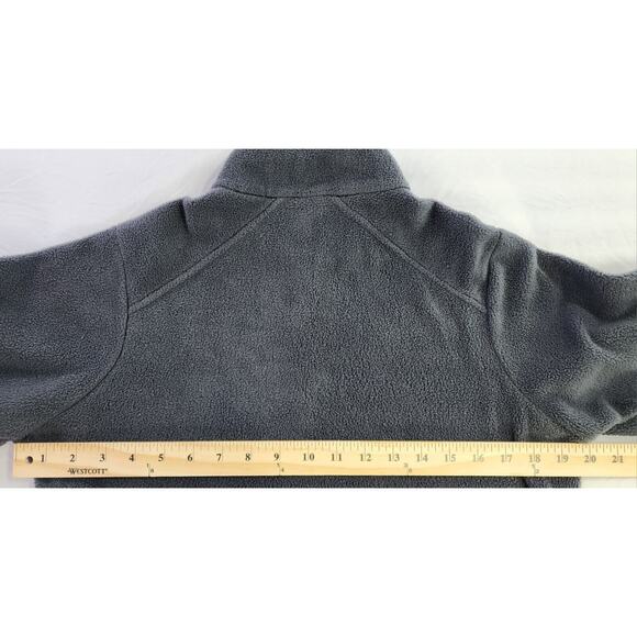 Columbia Sweater Womens Small Black Fleece Pullover 1/4 Snap Mock Neck Jacket - Picture 4 of 10